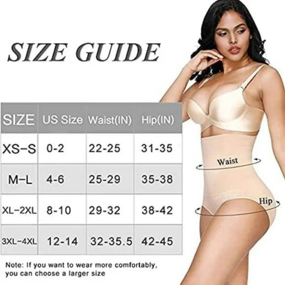 2 PACK Shapewear for Women Tummy Control High Waisted Body Shaper Waist Trainer - Picture 7 of 7